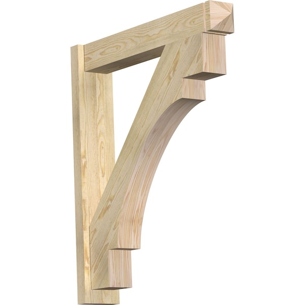 Ekena Millwork Merced Arts & Crafts Rough Sawn Outlooker, Douglas Fir, 6"W x 34"D x 38"H OUT06X34X38MRC03RDF - main